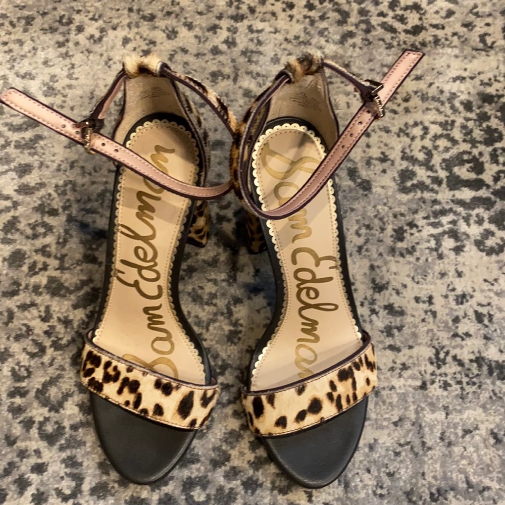 Sam Edelman leopard heels
